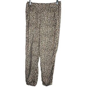 Aerie Leopard Print Jogger Pants Womens Small Lounge Casual